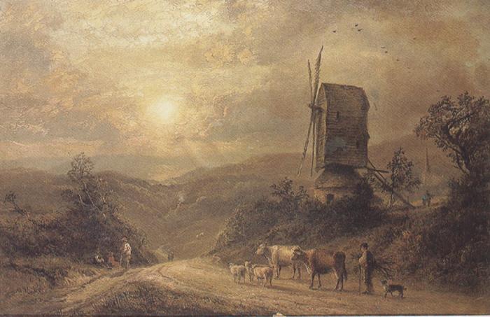 Thomas whittle,jun Mountainous Landscapes (mk37) oil painting picture